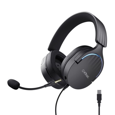 Trust GXT 490 FAYZO Casque Avec fil Arceau Jouer USB Type-A Noir