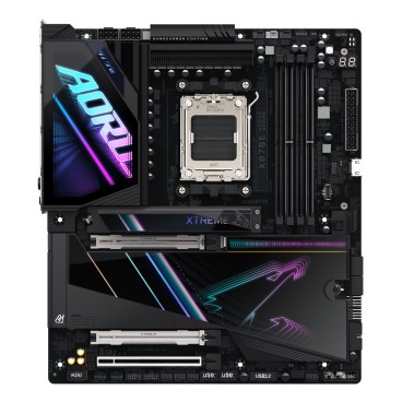 GIGABYTE X870E AORUS XTREME AI TOP Carte mère - Compatible avec les processeurs AMD Ryzen série 9000, VRM 18+2+2 phases,
