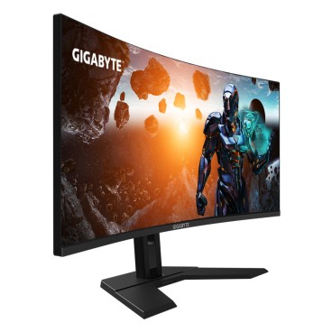 GIGABYTE GS34WQC Moniteur de jeu incurvé 34" WQHD - 3440 x 1440, 1500R, 300Hz, 1ms, 250 cd m², FreeSync Premium, HDR Ready,