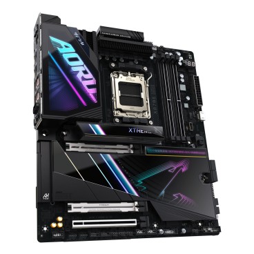 GIGABYTE X870E AORUS XTREME AI TOP Carte mère - Compatible avec les processeurs AMD Ryzen série 9000, VRM 18+2+2 phases,