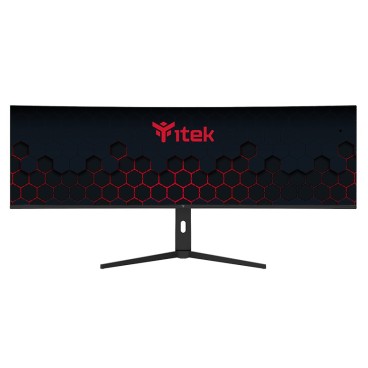 itek GGC écran plat de PC 124,5 cm (49") 5120 x 1440 pixels Dual QHD LED Noir