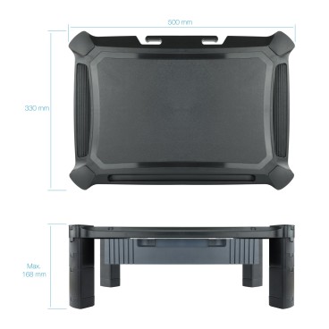 TooQ MMPSSD01 support d'écran plat pour bureau Noir