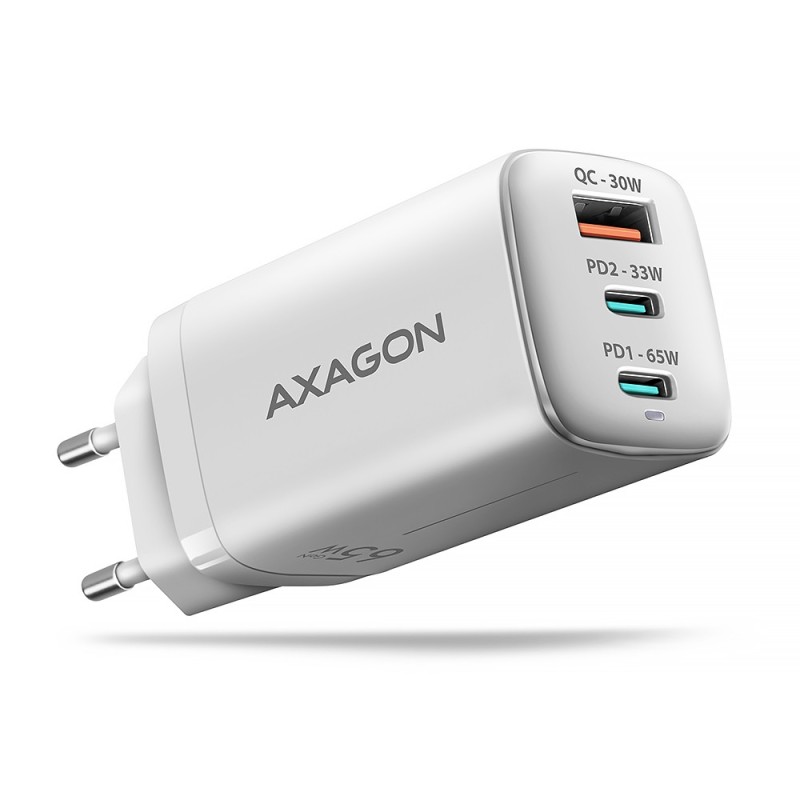 Axagon ACU-DPQ65W chargeur d'appareils mobiles Téléphone portable, Netbook, Ordinateur portable, Smartphone, Smartwatch,