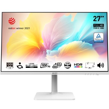 MSI Modern MD272XPW écran plat de PC 68,6 cm (27") 1920 x 1080 pixels Full HD Blanc