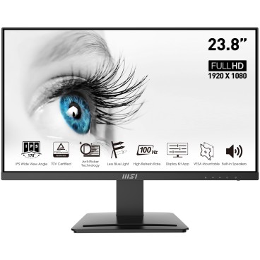 MSI Pro MP243X écran plat de PC 60,5 cm (23.8") 1920 x 1080 pixels Full HD Noir