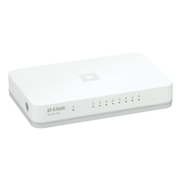 D-Link GO-SW-8G E commutateur réseau Non-géré Gigabit Ethernet (10 100 1000) Blanc