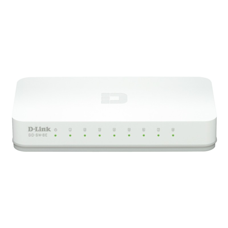 D-Link GO-SW-8E E commutateur réseau Non-géré Fast Ethernet (10 100) Blanc