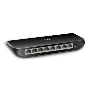 TP-Link TL-SG1008D Non-géré Gigabit Ethernet (10 100 1000) Noir