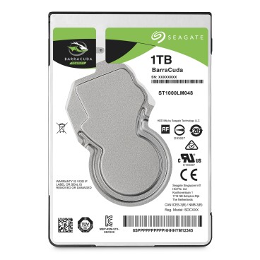 Seagate Barracuda 2.5" disque dur 1 To 5400 tr min 128 Mo 2.5" Série ATA III