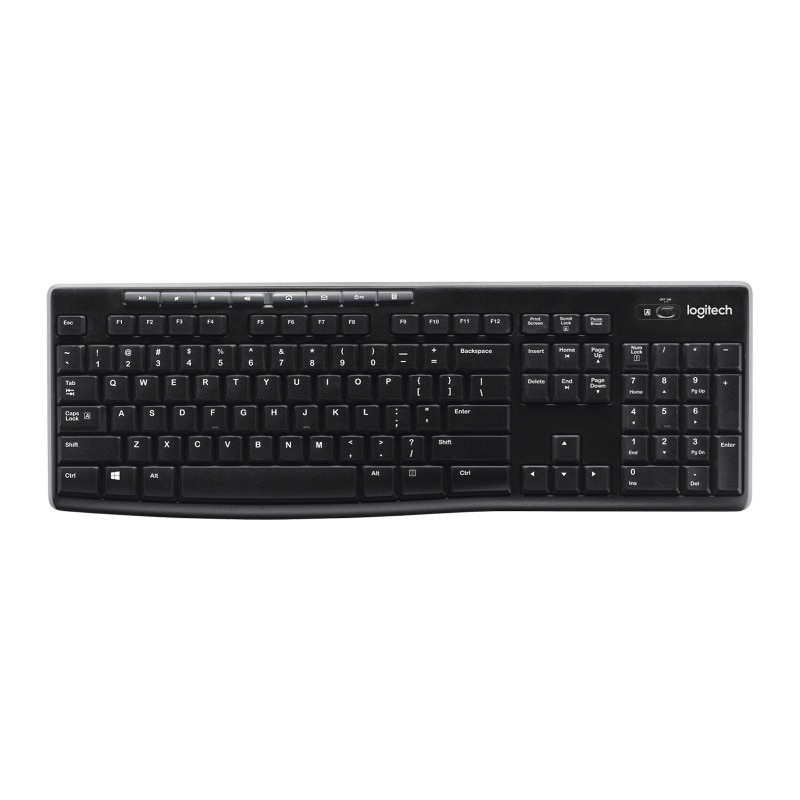 Logitech Wireless Keyboard K270 clavier Universel RF sans fil QWERTY Anglais britannique Noir