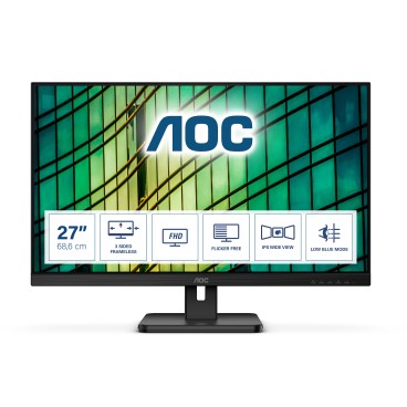 AOC E2 27E2QAE écran plat de PC 68,6 cm (27") 1920 x 1080 pixels Full HD LCD Noir