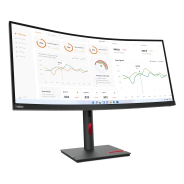 Lenovo ThinkVision T34w-30 LED display 86,4 cm (34") 3440 x 1440 pixels Wide Quad HD Noir