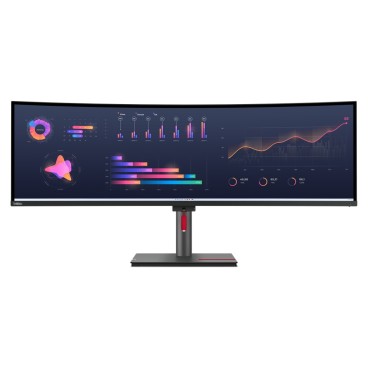 Lenovo ThinkVision P49w-30 LED display 124,5 cm (49") 5120 x 1440 pixels DQHD Noir