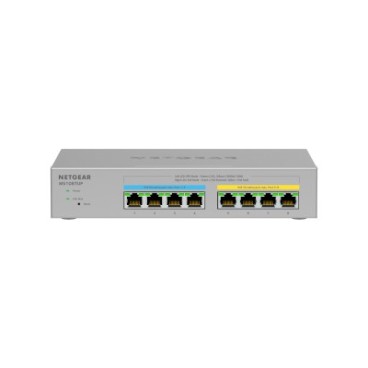 NETGEAR MS108TUP Non-géré L2 2.5G Ethernet (100 1000 2500) Connexion Ethernet, supportant l'alimentation via ce port (PoE) Gris