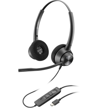 POLY Micro-casque binaural EncorePro 320 USB-C TAA