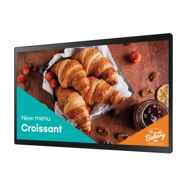 Samsung QB24C-T Écran plat de signalisation numérique 61 cm (24") LED Wifi 250 cd m² Full HD Noir Écran tactile Intégré dans le