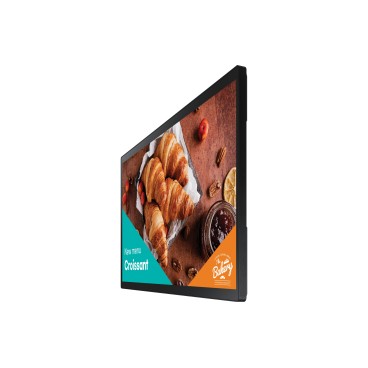 Samsung QB24C-T Écran plat de signalisation numérique 61 cm (24") LED Wifi 250 cd m² Full HD Noir Écran tactile Intégré dans le