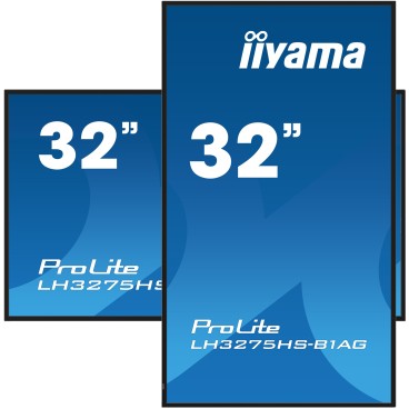 iiyama LH3275HS-B1AG affichage de messages Écran plat de signalisation numérique 81,3 cm (32") LCD Wifi 500 cd m² Full HD Noir