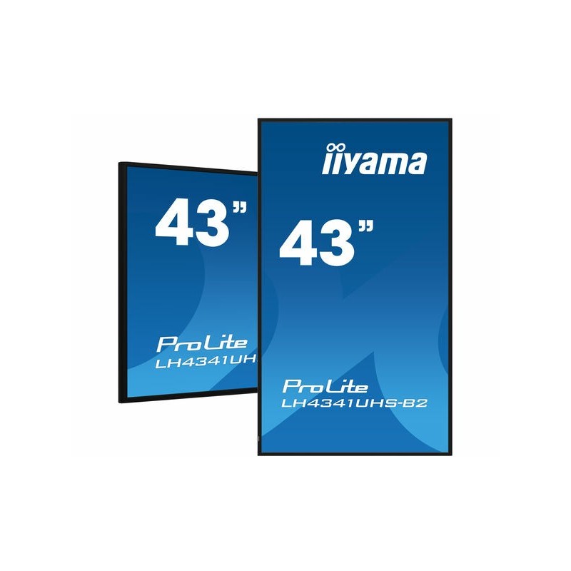 iiyama LH4341UHS-B2 affichage de messages 108 cm (42.5") LCD 500 cd m² 4K Ultra HD Intégré dans le processeur Android 8.0 18 7