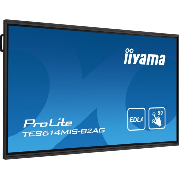 iiyama PROLITE TE8614MIS-B2AG Écran plat de signalisation numérique 2,18 m (86") LCD Wifi 435 cd m² 4K Ultra HD Noir Écran