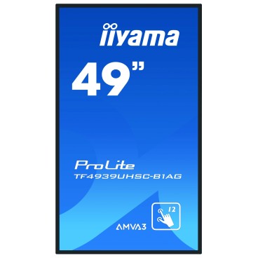 iiyama ProLite TF4939UHSC-B1AG écran plat de PC 124,5 cm (49") 3840 x 2160 pixels 4K Ultra HD LED Écran tactile