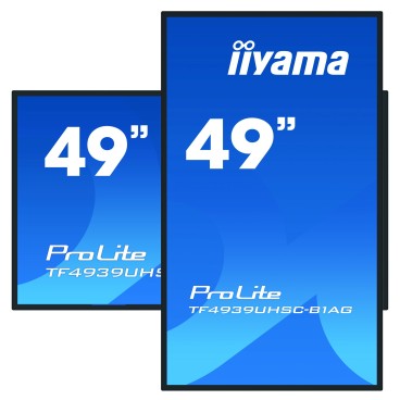 iiyama ProLite TF4939UHSC-B1AG écran plat de PC 124,5 cm (49") 3840 x 2160 pixels 4K Ultra HD LED Écran tactile