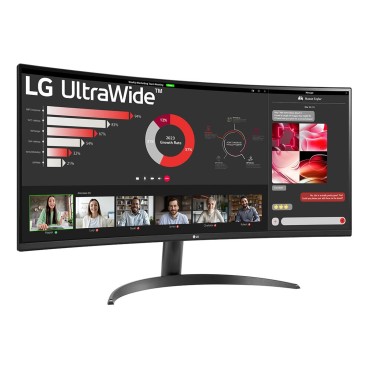 LG 34WR50QK-B écran plat de PC 86,4 cm (34") 3440 x 1440 pixels Wide Quad HD Noir