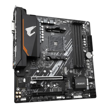GIGABYTE B550M AORUS ELITE Carte mère - Processeurs AMD Ryzen 5000, VRM 5+3 phases, jusqu'à 4733 MHz DDR4, 1xPCIe 4.0 + 1xPCIe