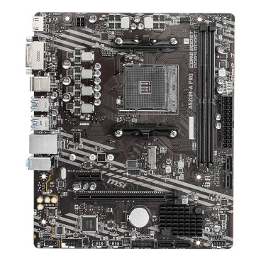 MSI A520M-A PRO carte mère AMD A520 Emplacement AM4 micro ATX