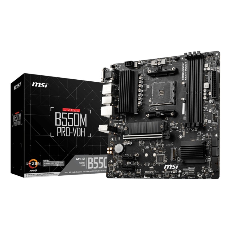 MSI B550M PRO-VDH carte mère AMD B550 Emplacement AM4 micro ATX