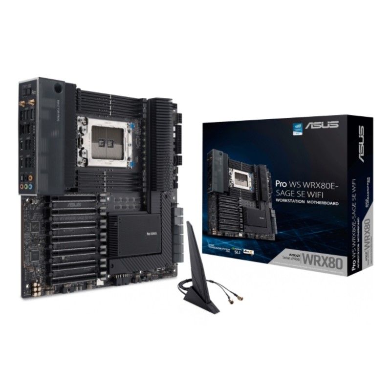 ASUS WRX80E-SAGE SE WIFI AMD WRX80 Socket SP3 ATX étendu