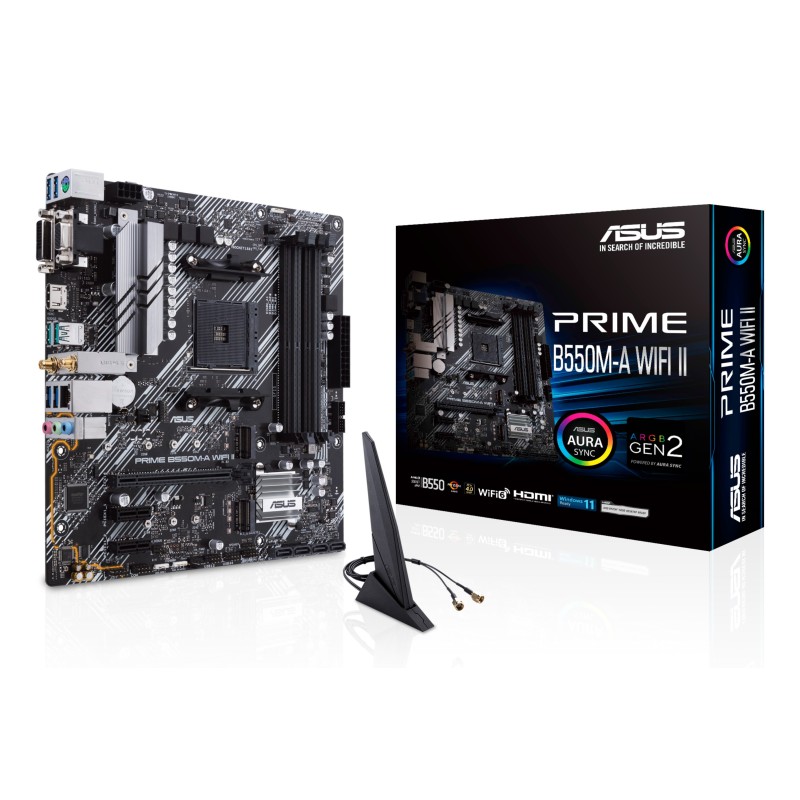 ASUS PRIME B550M-A WIFI II AMD B550 Emplacement AM4 micro ATX