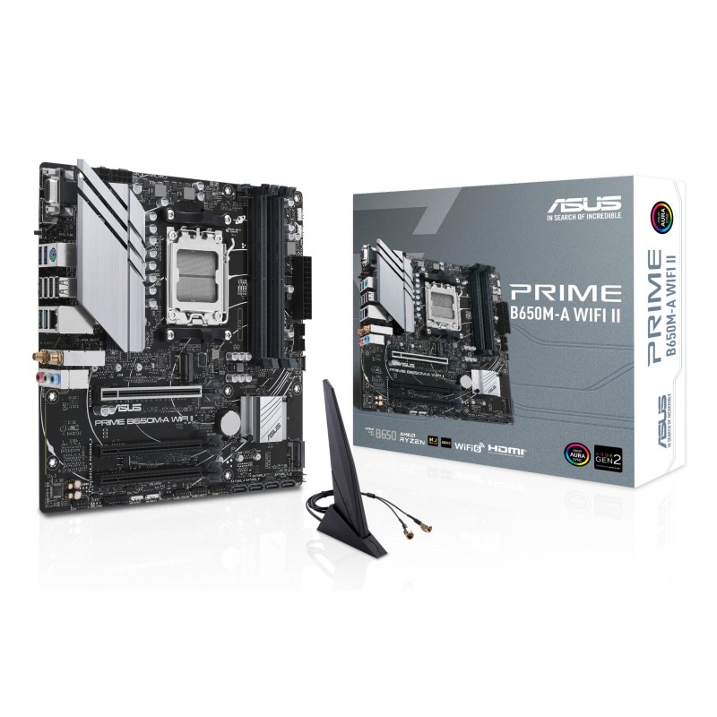ASUS PRIME B650M-A WIFI II AMD B650 Emplacement AM5 micro ATX