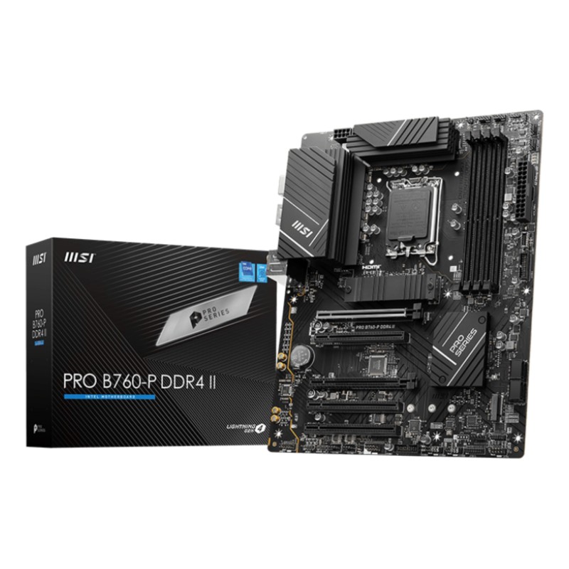 MSI PRO B760-P DDR4 II carte mère Intel B760 LGA 1700 ATX
