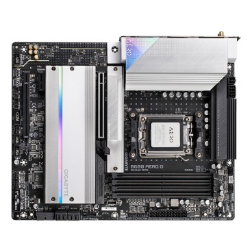 GIGABYTE B650 AERO G Carte mère - Compatible avec les processeurs AMD Ryzen série 9000, jusqu'à 8000 MHz DDR5 (OC), 1xPCIe 5.0