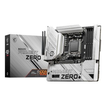 MSI B650M PROJECT ZERO carte mère AMD B650 Emplacement AM5 micro ATX
