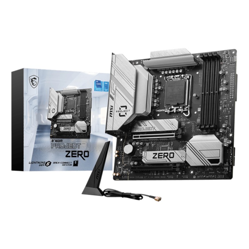 MSI B760M PROJECT ZERO carte mère Intel B760 LGA 1700 micro ATX