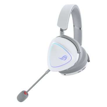 ASUS ROG Delta II Casque Avec fil &sans fil Arceau Gaming USB Type-C Bluetooth Blanc