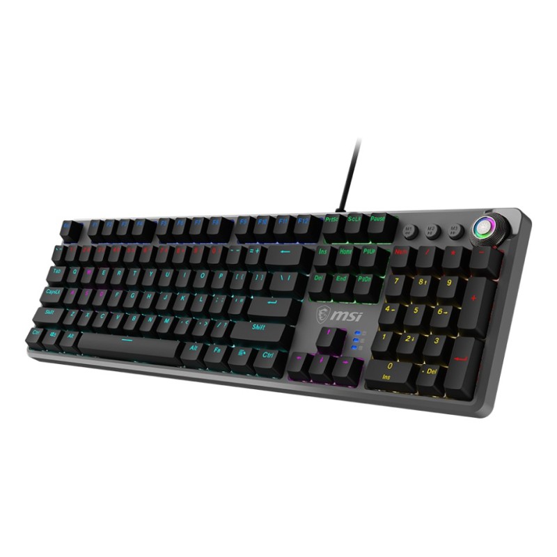 MSI FORGE GK310 RED FR clavier Gaming USB QWERTY Français Noir