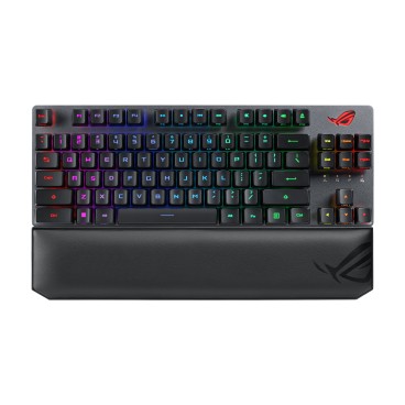 ASUS ROG Strix Scope RX TKL Wireless Deluxe clavier Gaming USB + RF Wireless + Bluetooth AZERTY Français Noir
