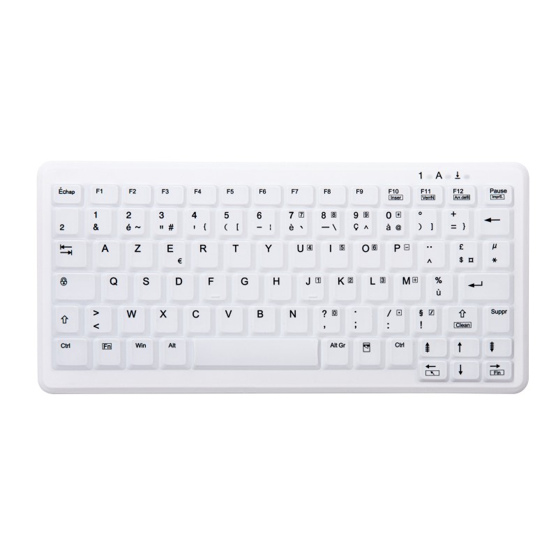 Contour Design Active Key AK-C4110 clavier Médical RF sans fil AZERTY Français Blanc