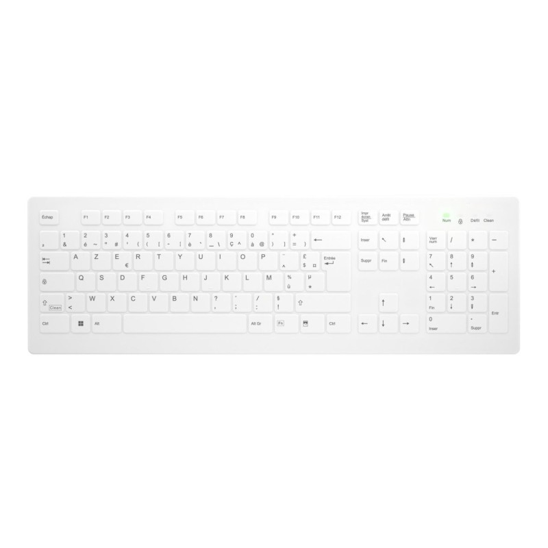 Contour Design Active Key AK-C8112 clavier Médical RF sans fil AZERTY Français Blanc