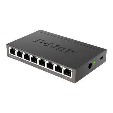 D-Link DGS-108 Non-géré L2 Gigabit Ethernet (10 100 1000) Noir