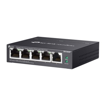 TP-Link Omada DS105GP commutateur réseau Non-géré Gigabit Ethernet (10 100 1000) Connexion Ethernet, supportant l'alimentation