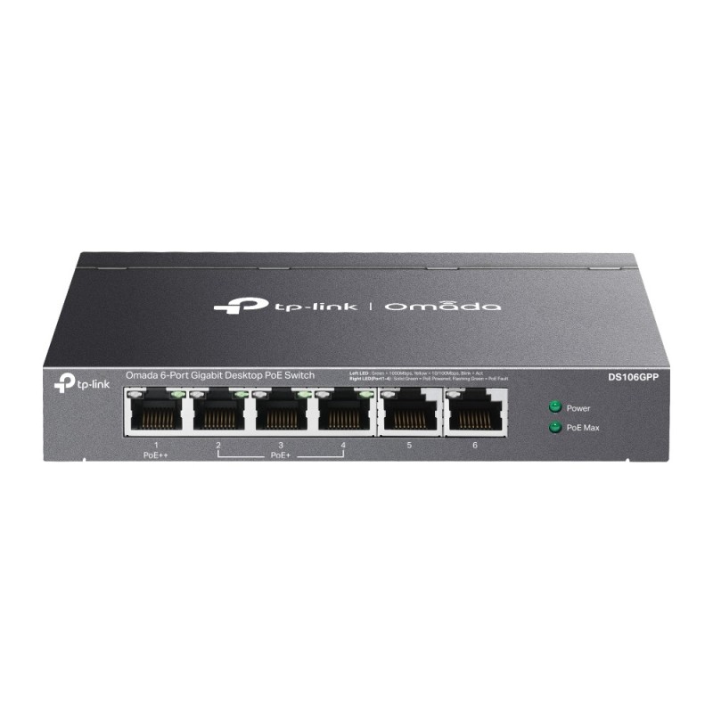 TP-Link Omada DS106GPP commutateur réseau Non-géré Gigabit Ethernet (10 100 1000) Connexion Ethernet, supportant l'alimentation