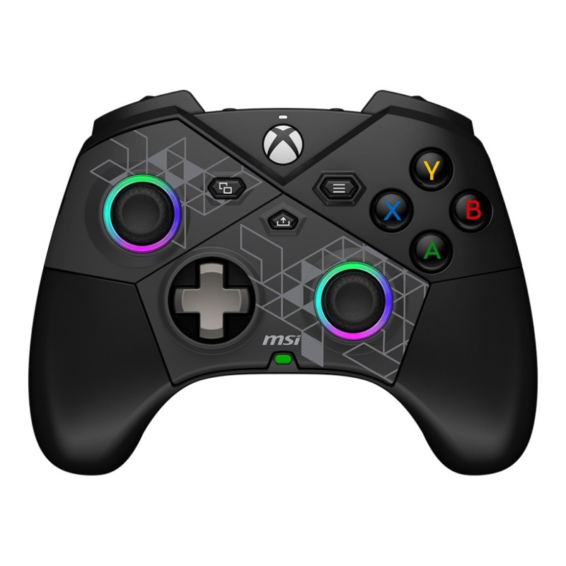 MSI FORCE PRO WIRELESS Noir USB 2.0 Manette de jeu Analogique Numérique Android, PC, Xbox, Xbox One S, Xbox One X, Xbox Series