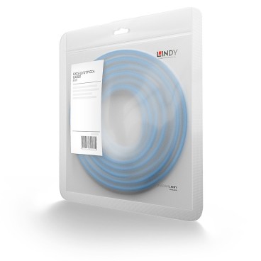 Lindy Câble réseau Bleu Cat.6 U UTP, 0.3m