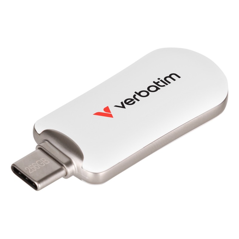 Verbatim 30230 lecteur USB flash 256 Go USB Type-C 3.2 Gen 1 (3.1 Gen 1) Blanc