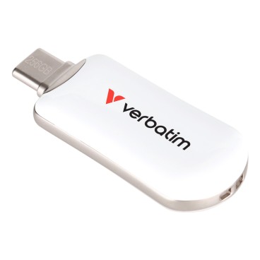 Verbatim 30230 lecteur USB flash 256 Go USB Type-C 3.2 Gen 1 (3.1 Gen 1) Blanc
