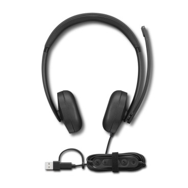 Lenovo VoIP Headset 5000 Casque Avec fil Arceau Bureau Centre d'appels USB Type-C Noir